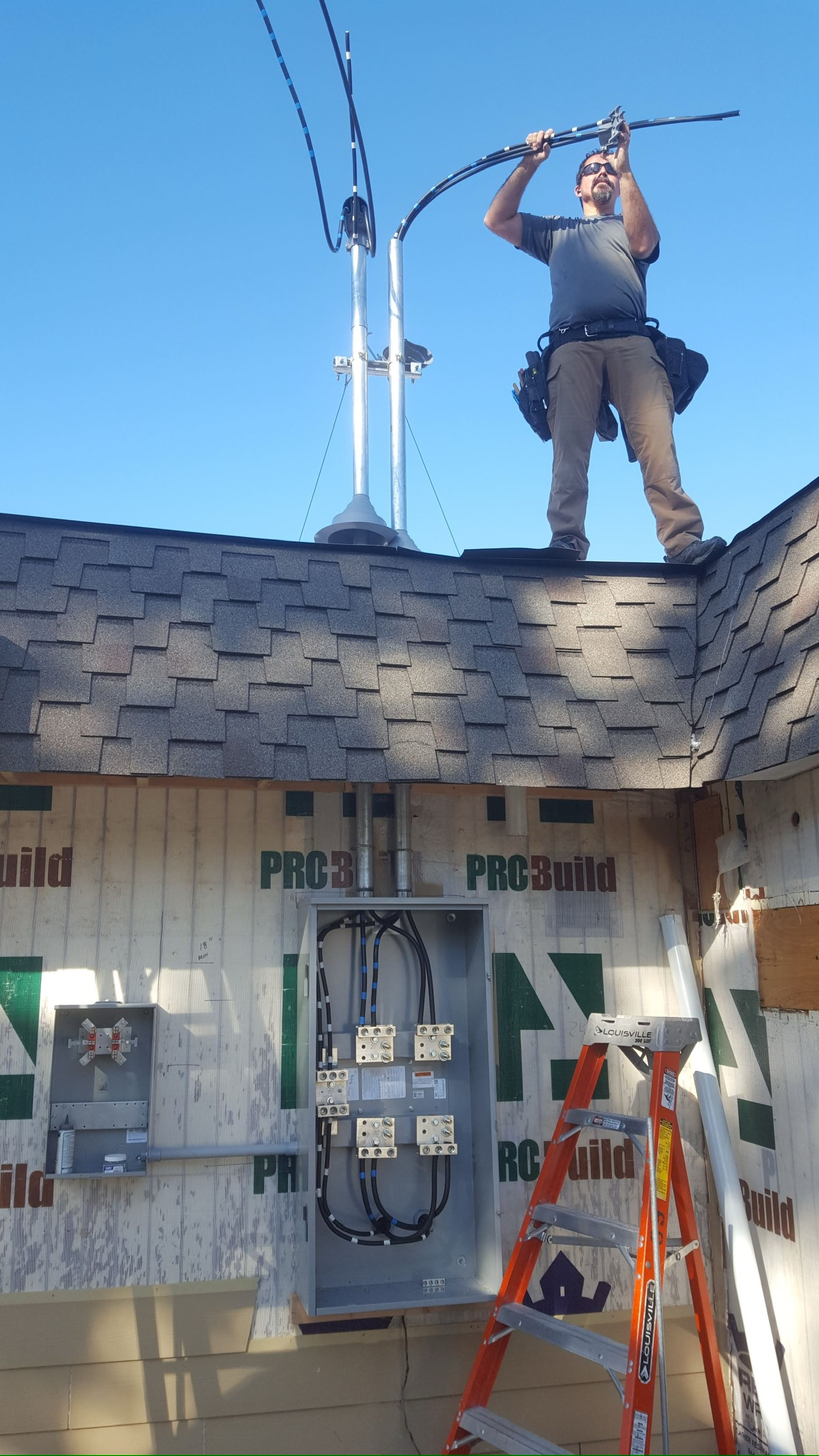 Commercial electrical service installation by Elite Electric