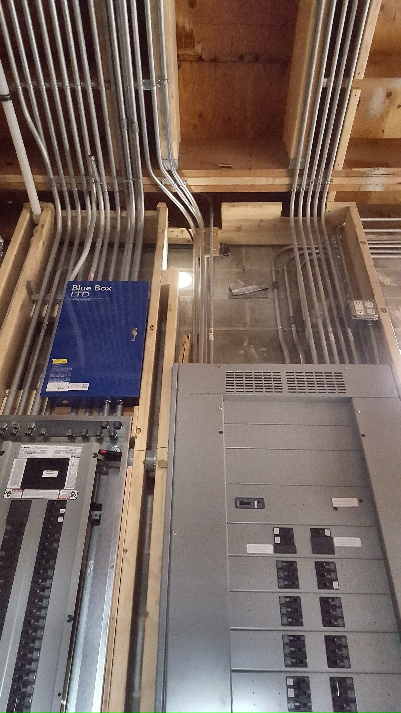 Commercial build-out electrical installation by Elite Electric