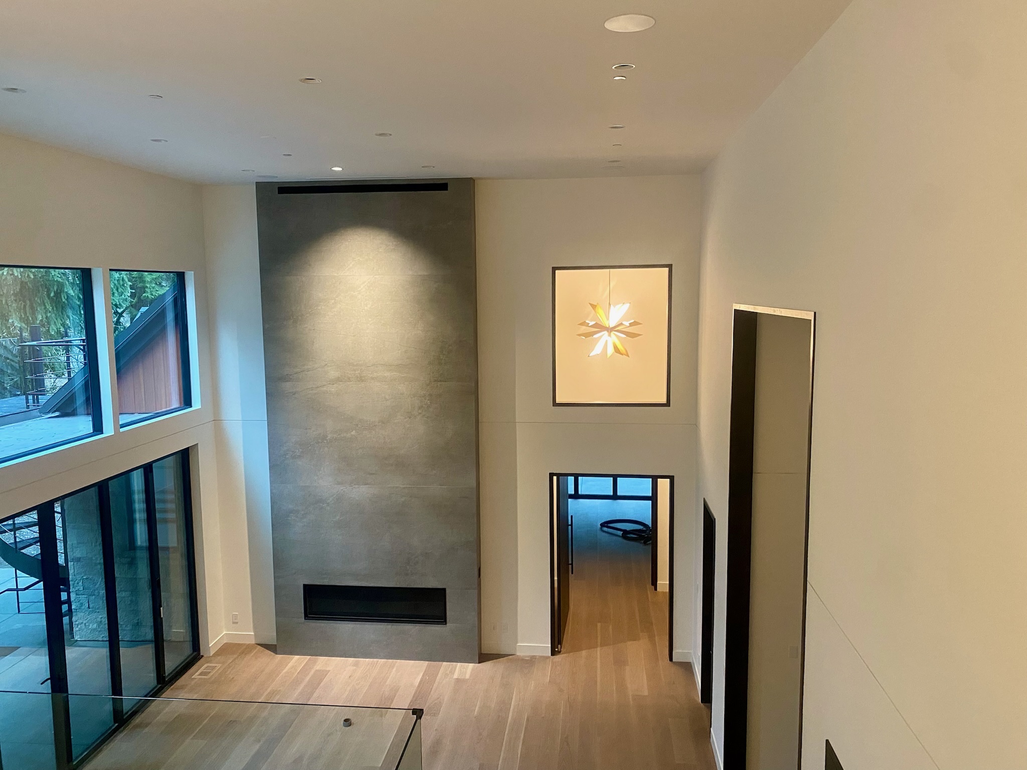 Residential interior lighting installation by Elite Electric