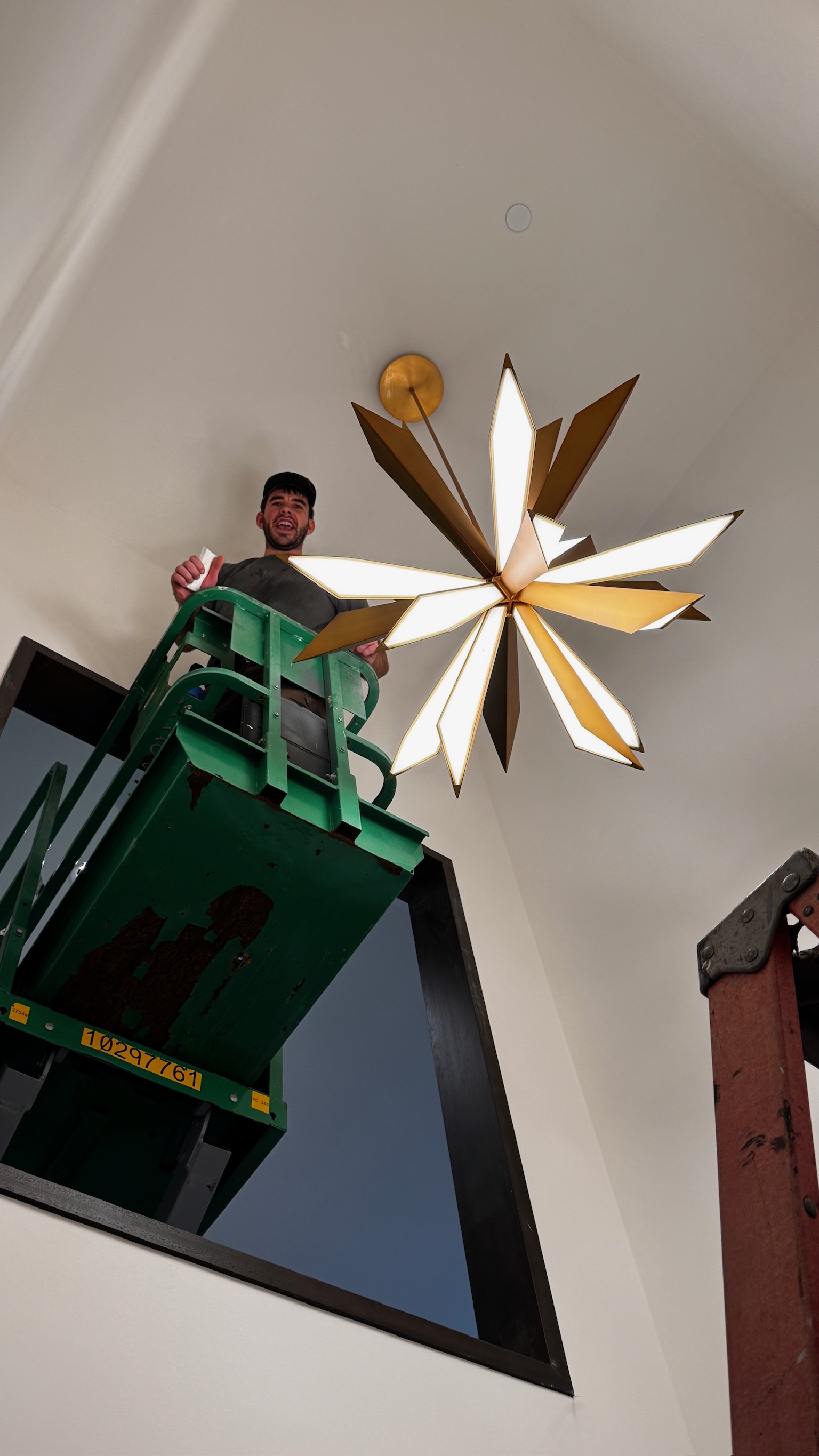 Residential chandelier and specialty lighting installation by Elite Electric