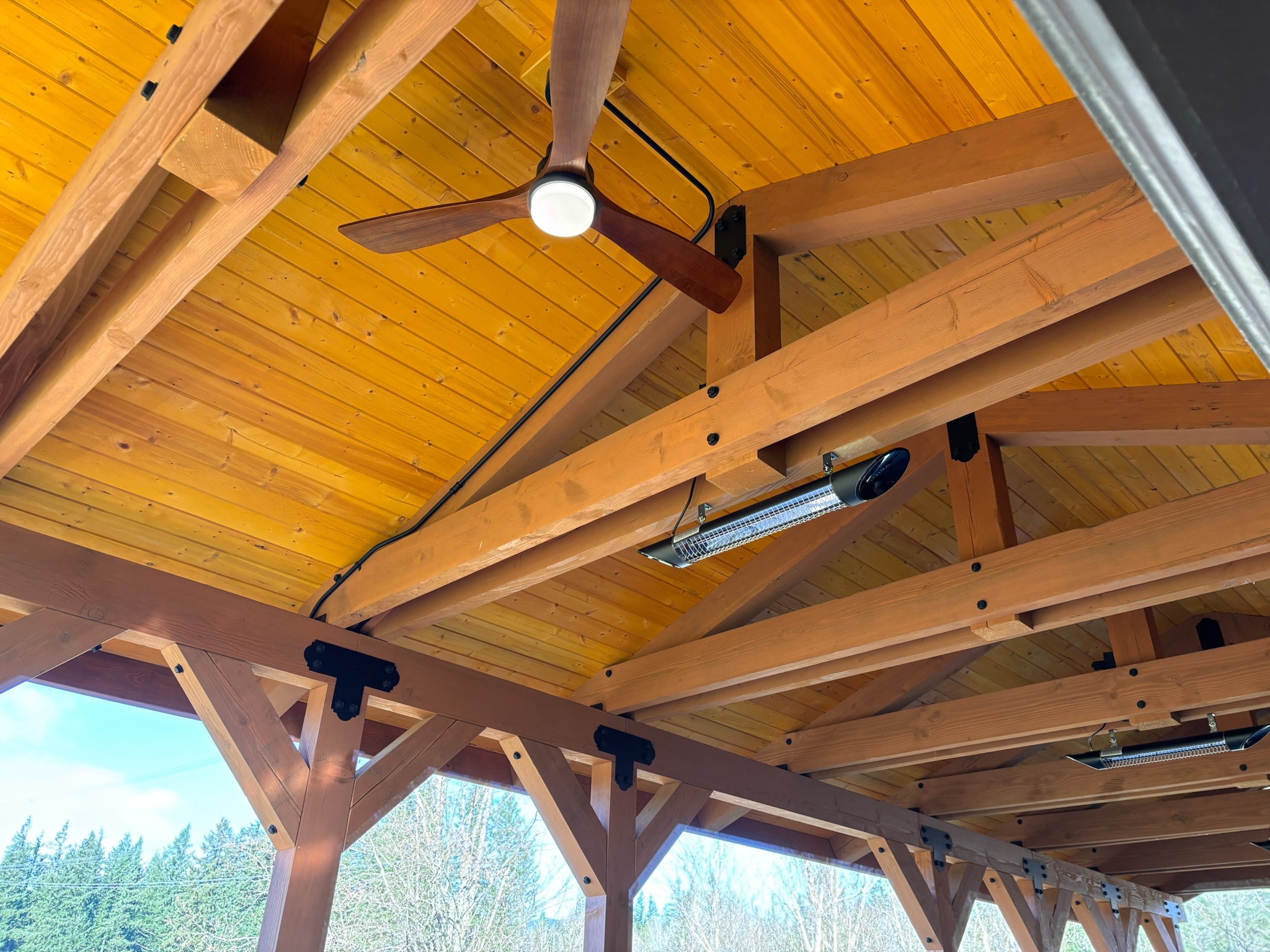 Outdoor pavilion electrical installation by Elite Electric