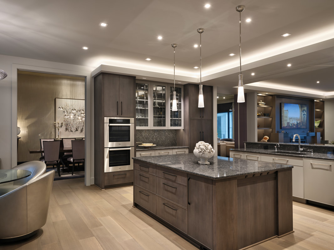 Custom home kitchen electrical and lighting by Elite Electric
